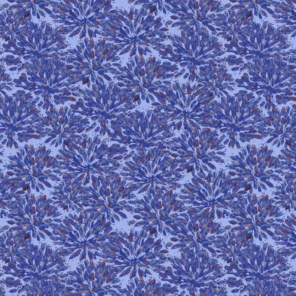 T130-011-777 / Packed Agapanthus - Blue