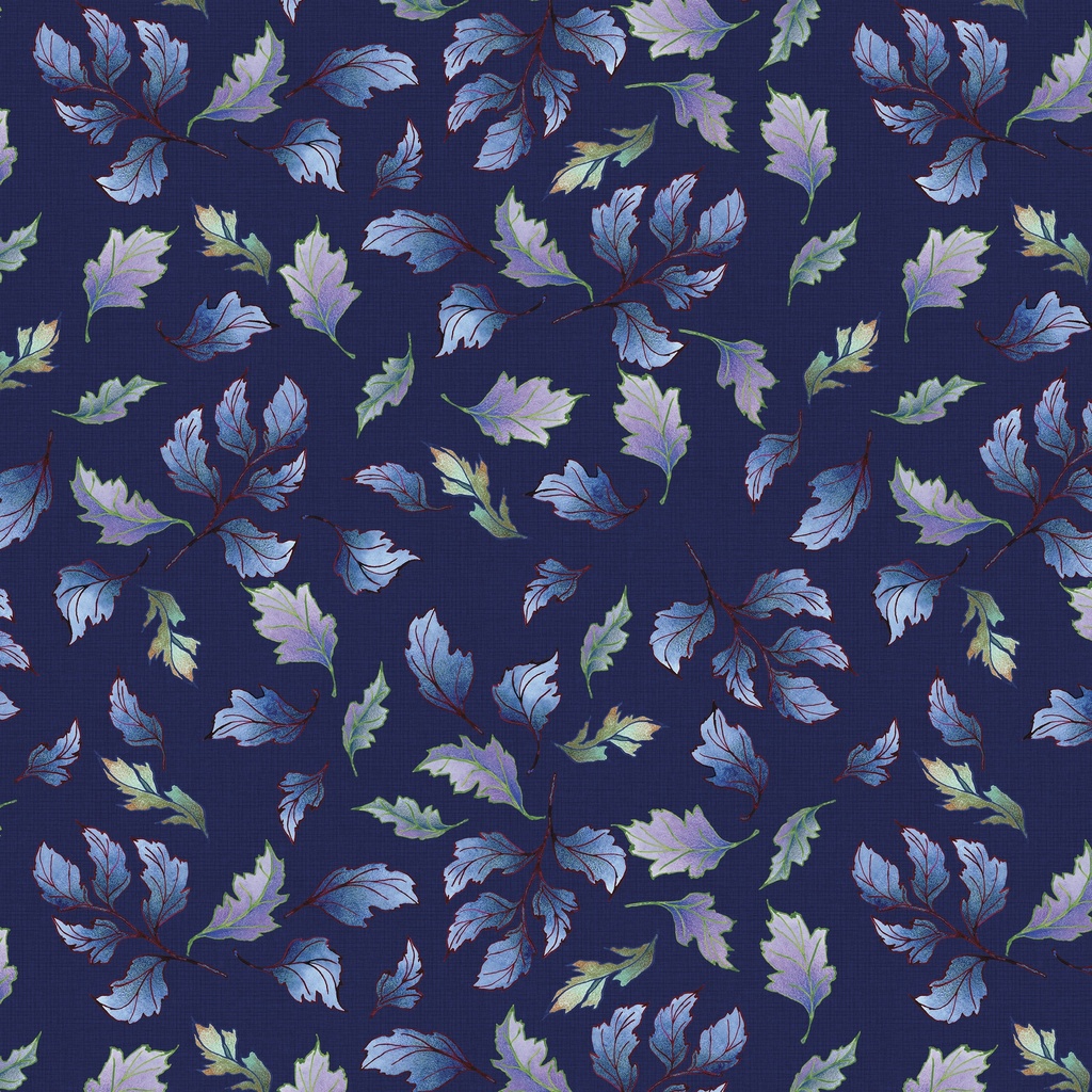 T130-012-768 / Leaf Toss - Navy