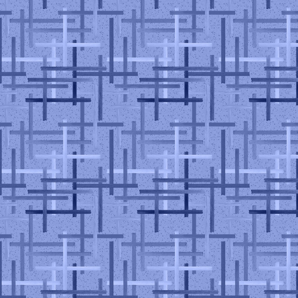 T130-013-777 / Offset Grid - Blue