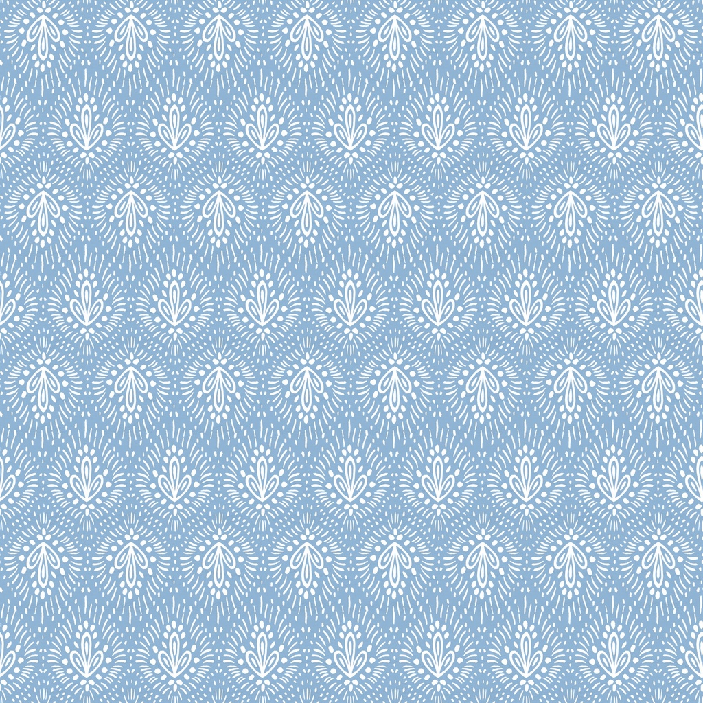 [W170-009-711] W170-009-711 / Brushstroke Fullard - Light Denim