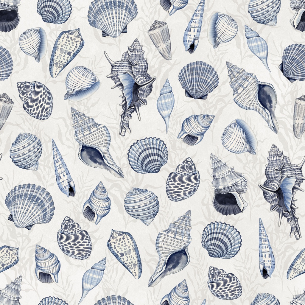 [W100-037-117] W100-037-117 / Large Seashells - Ivory