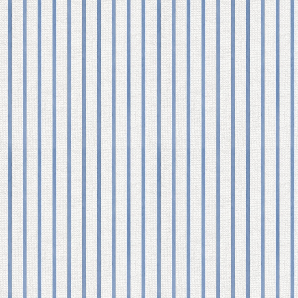 [W100-043-177] W100-043-177 / Stripe - Ivory/Blue