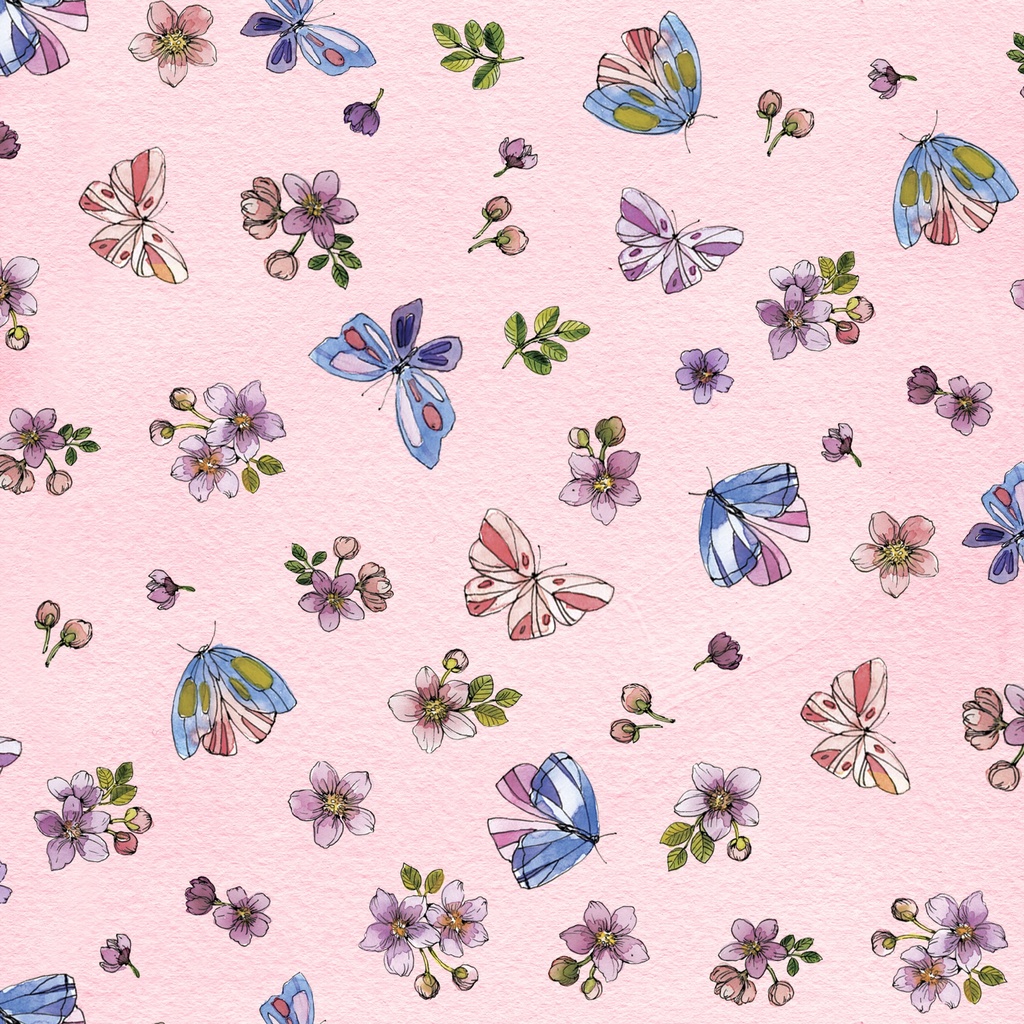[W175-027-576] W175-027-576 / Small Floral - Pink