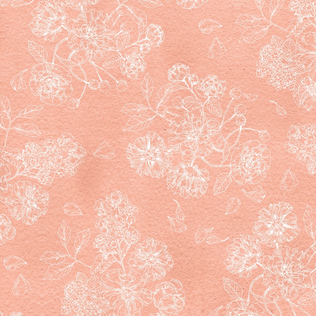 W175-028-411 / Floral Toile - Coral