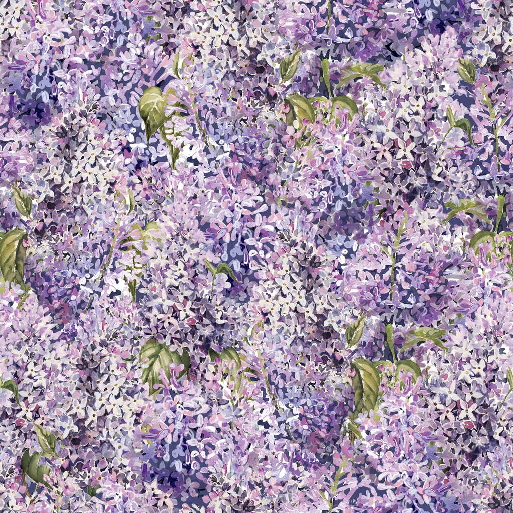 [W150-025-618] W150-025-618 / Packed Lilacs - Multi