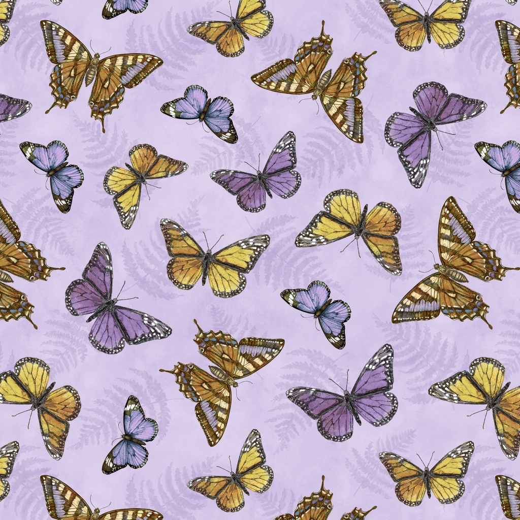 [W150-027-626] W150-027-626 / Butterflies - Multi