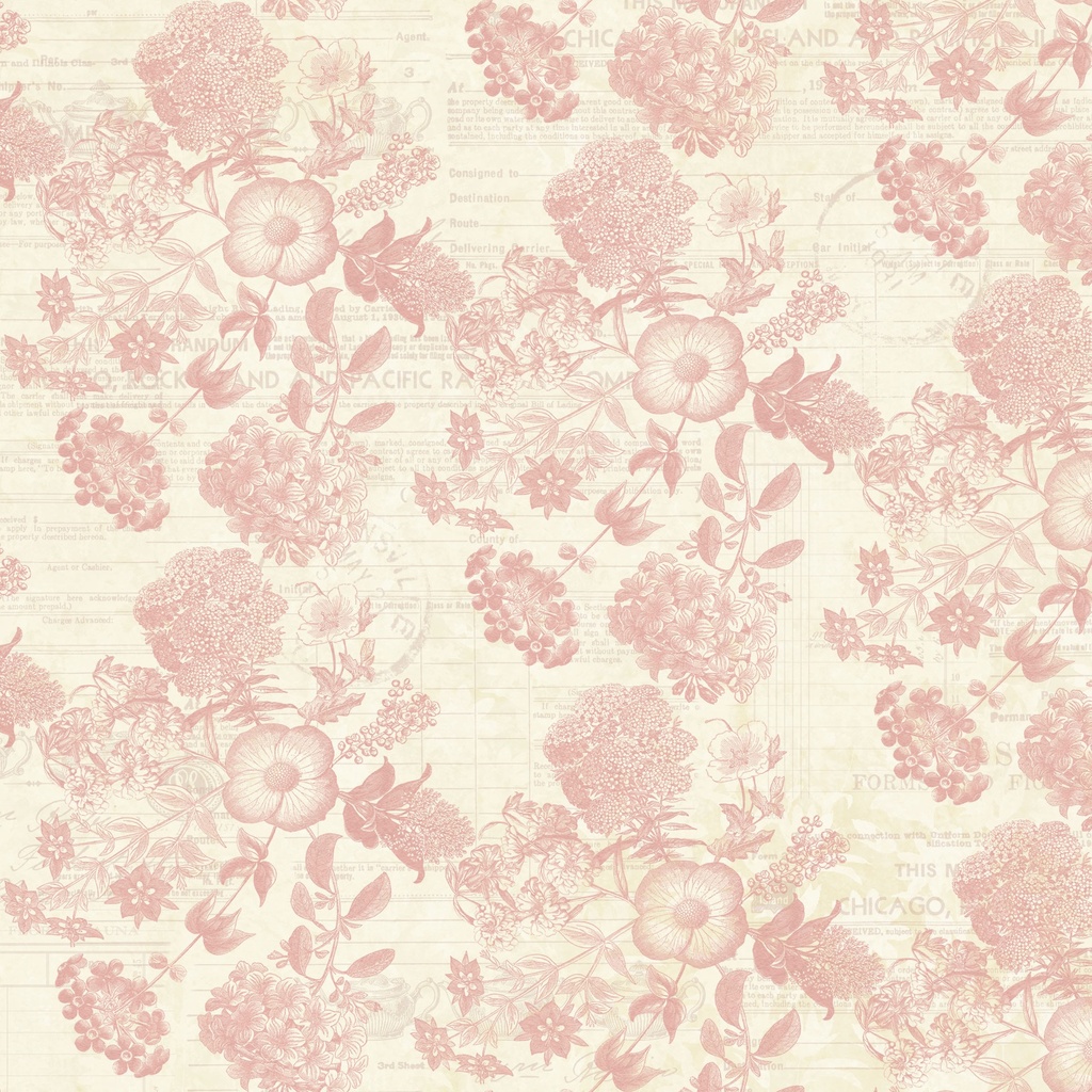 [W130-051-155] W130-051-155 / Fauna - Cream/Pink