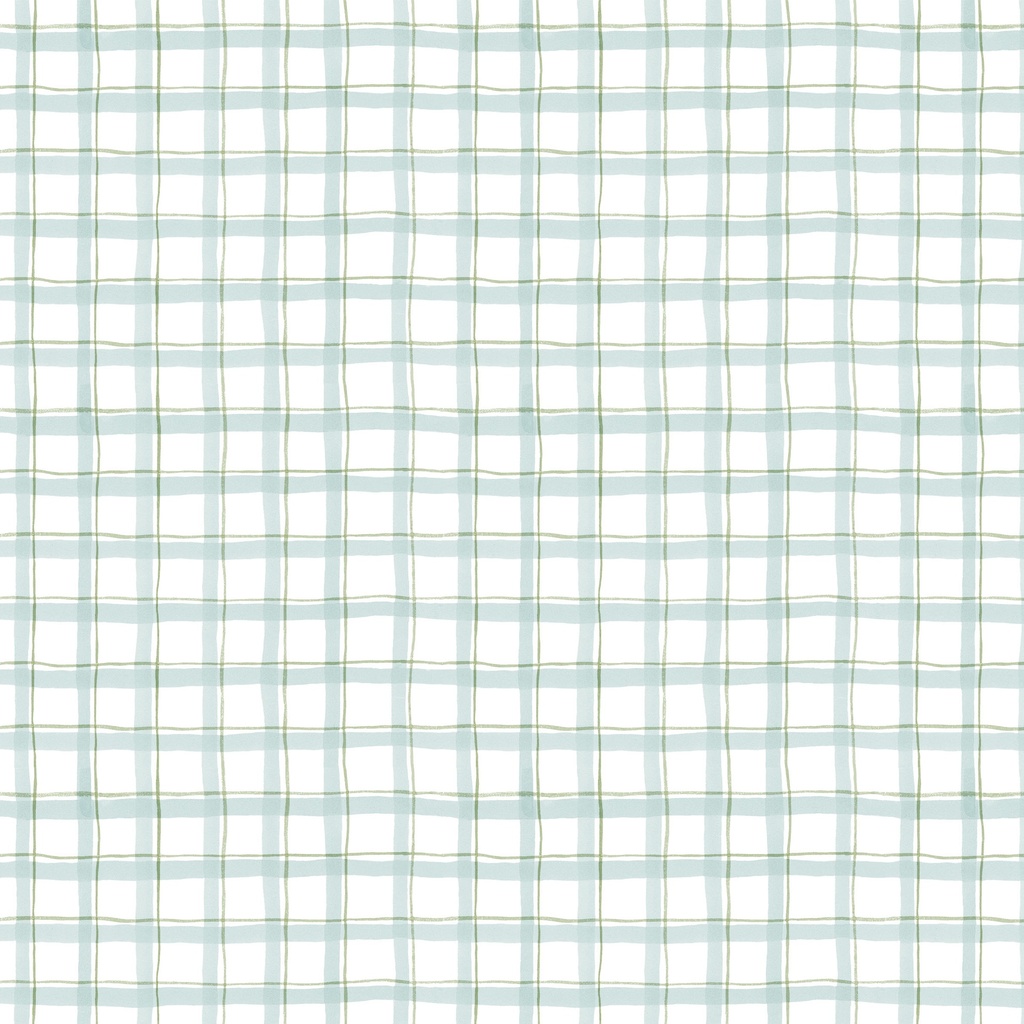 [W105-057-178] W105-057-178 / Plaid - Teal