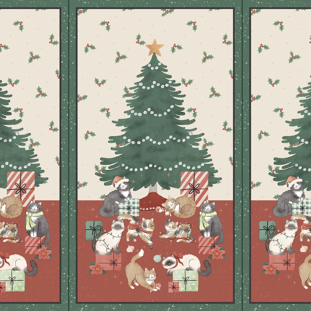 [W185-002-158] W185-002-158 / Meowy & Bright Large Panel - Multi