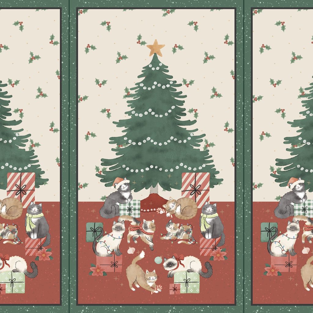 [W185-002-158] W185-002-158 / Meowy & Bright Large Panel - Multi