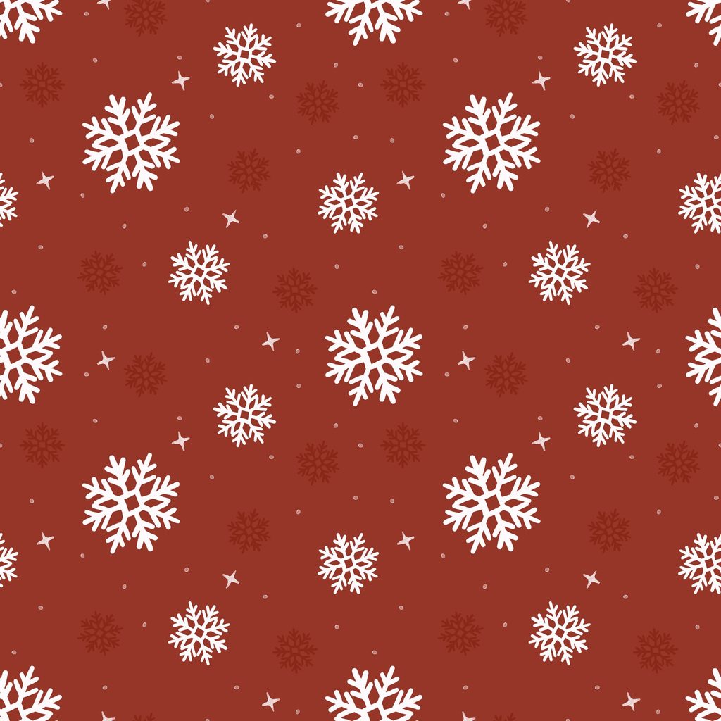 W185-009-515 / Snowflakes - Red