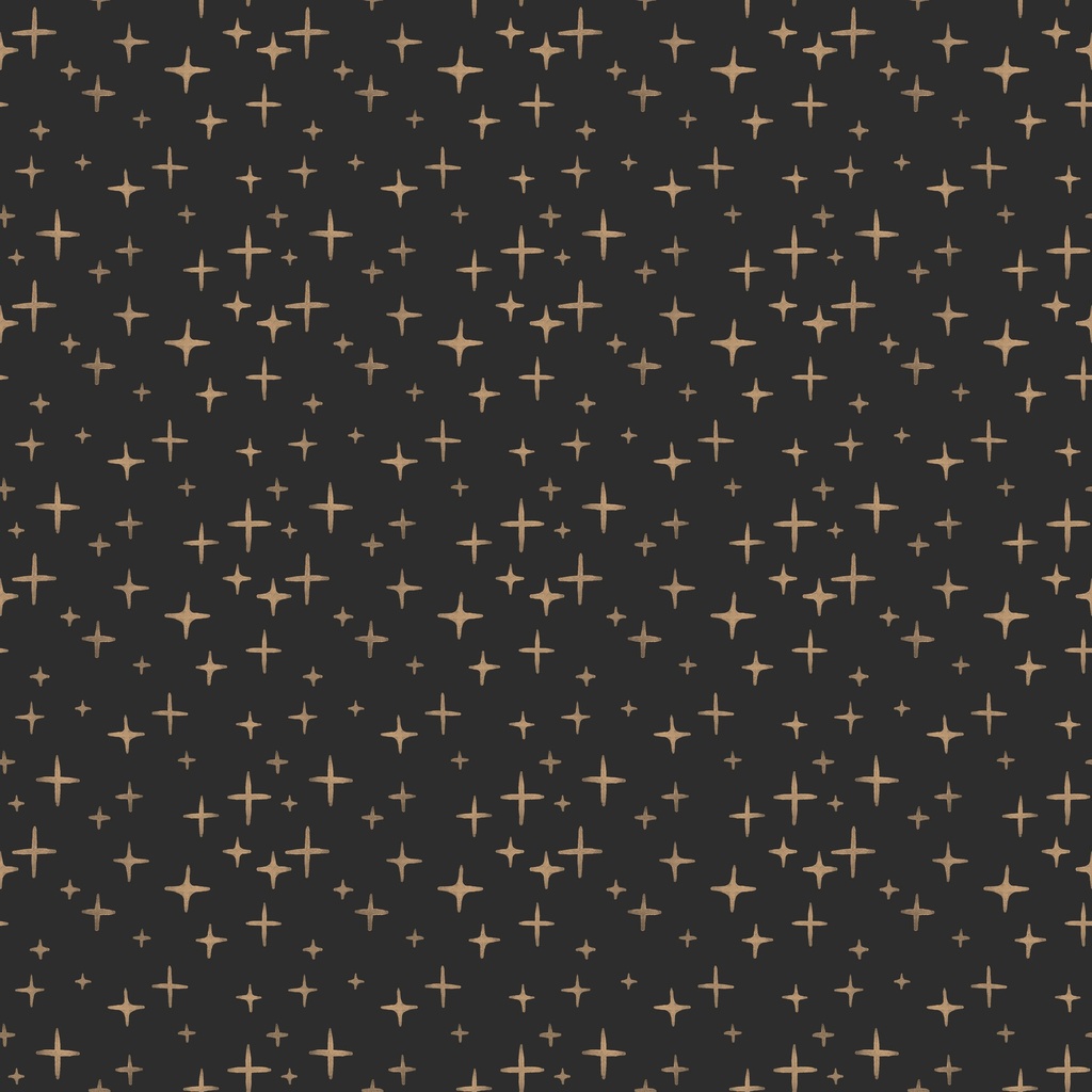 [W185-010-923] W185-010-923 / Stars - Black