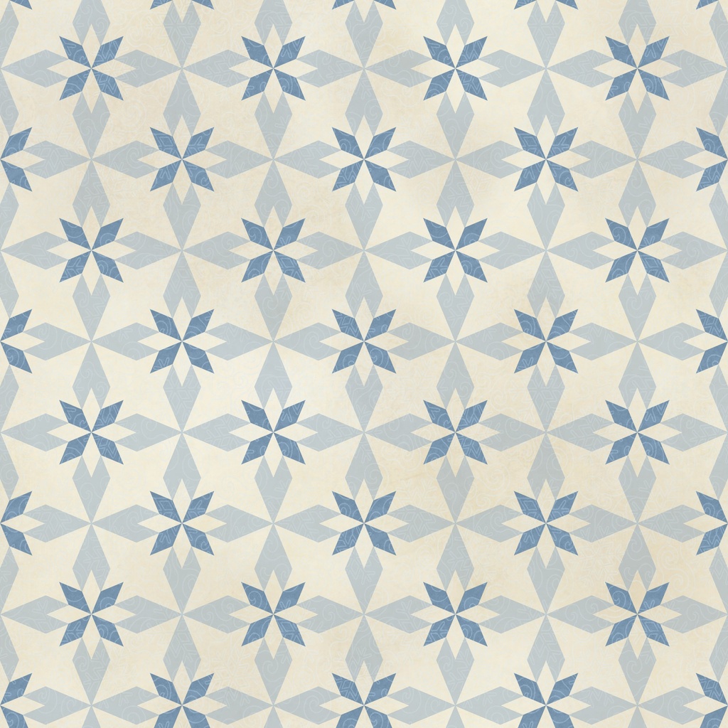 [W130-063-171] W130-063-171 / Bundle Up - Cream/Blue