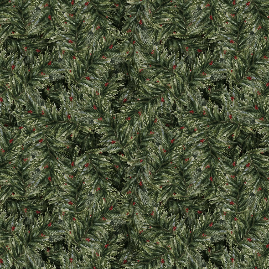 [W195-009-858] W195-009-858 / Packed Greenery - Green