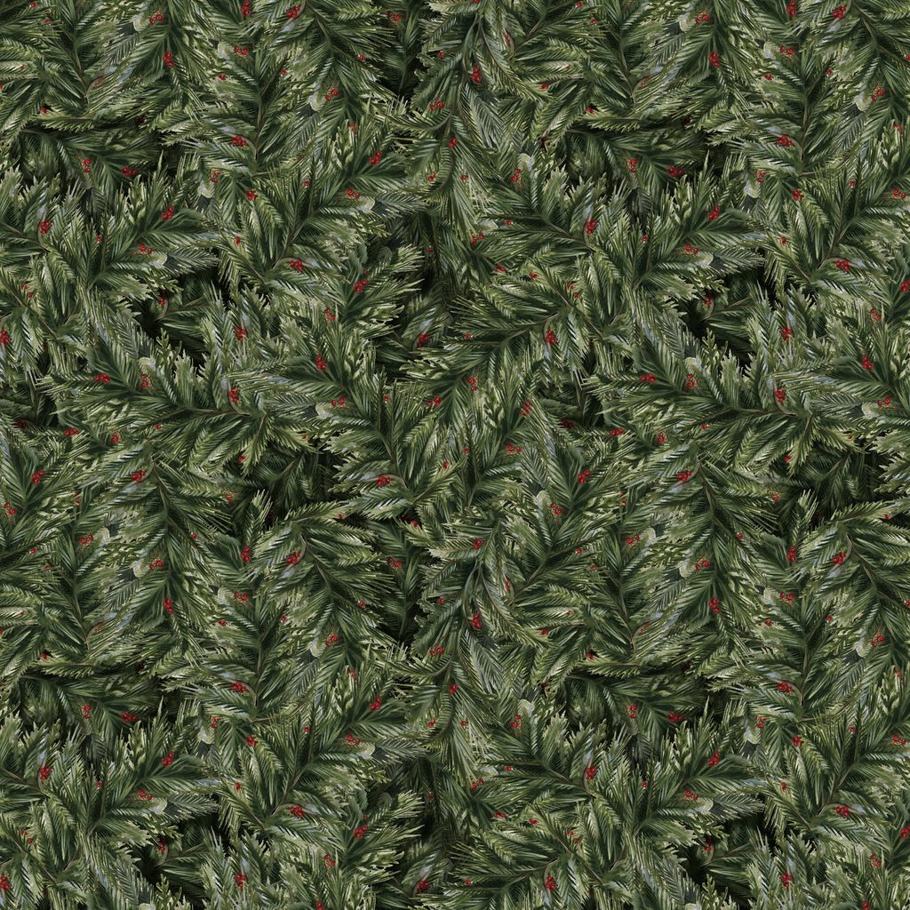 [W195-009-858] W195-009-858 / Packed Greenery - Green