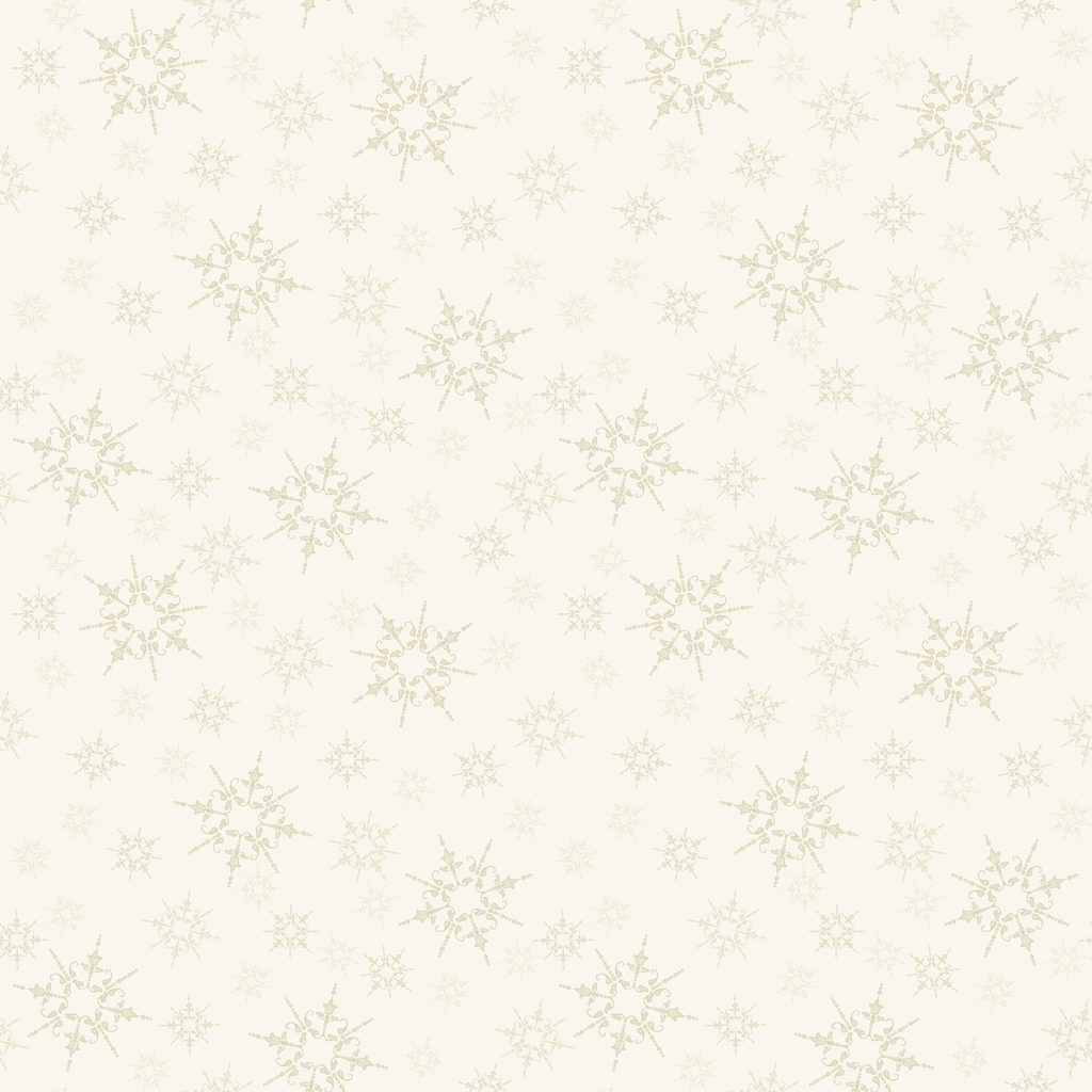 [W195-011-112] W195-011-112 / Snowflakes - Cream