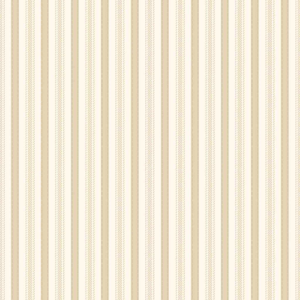 [W100-054-112] W100-054-112 / Stripes - Cream/Tan