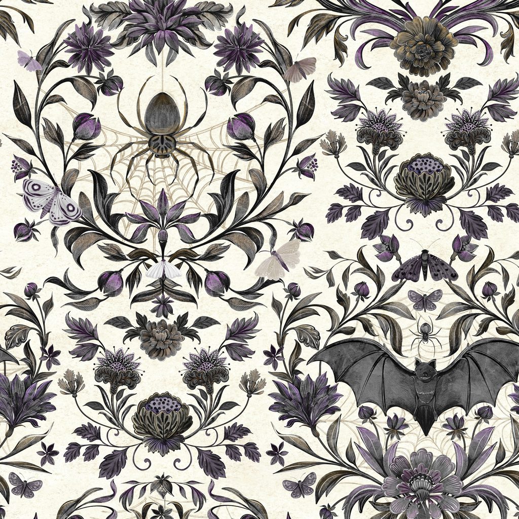 [W100-058-196] W100-058-196 / Damask - Cream