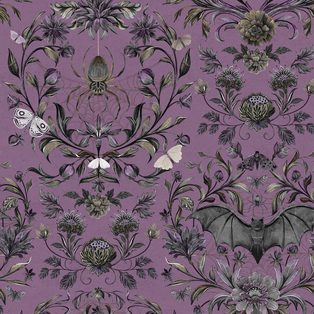 [W100-058-694] W100-058-694 / Damask - Purple