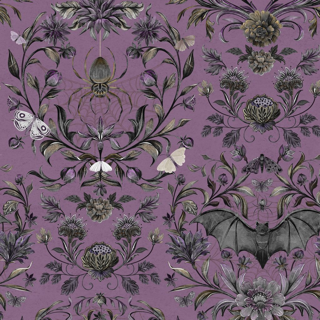 [W100-058-694] W100-058-694 / Damask - Purple