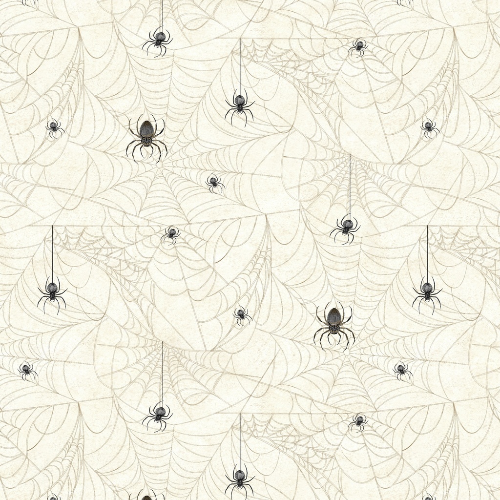 [W100-063-192] W100-063-192 / Spiders - Cream