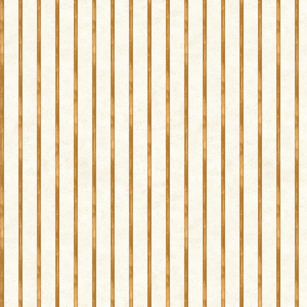 [W100-065-144] W100-065-144 / Stripes - Cream/Orange