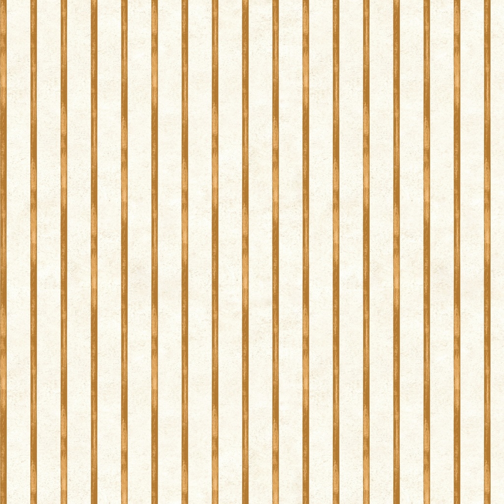 [W100-065-144] W100-065-144 / Stripes - Cream/Orange