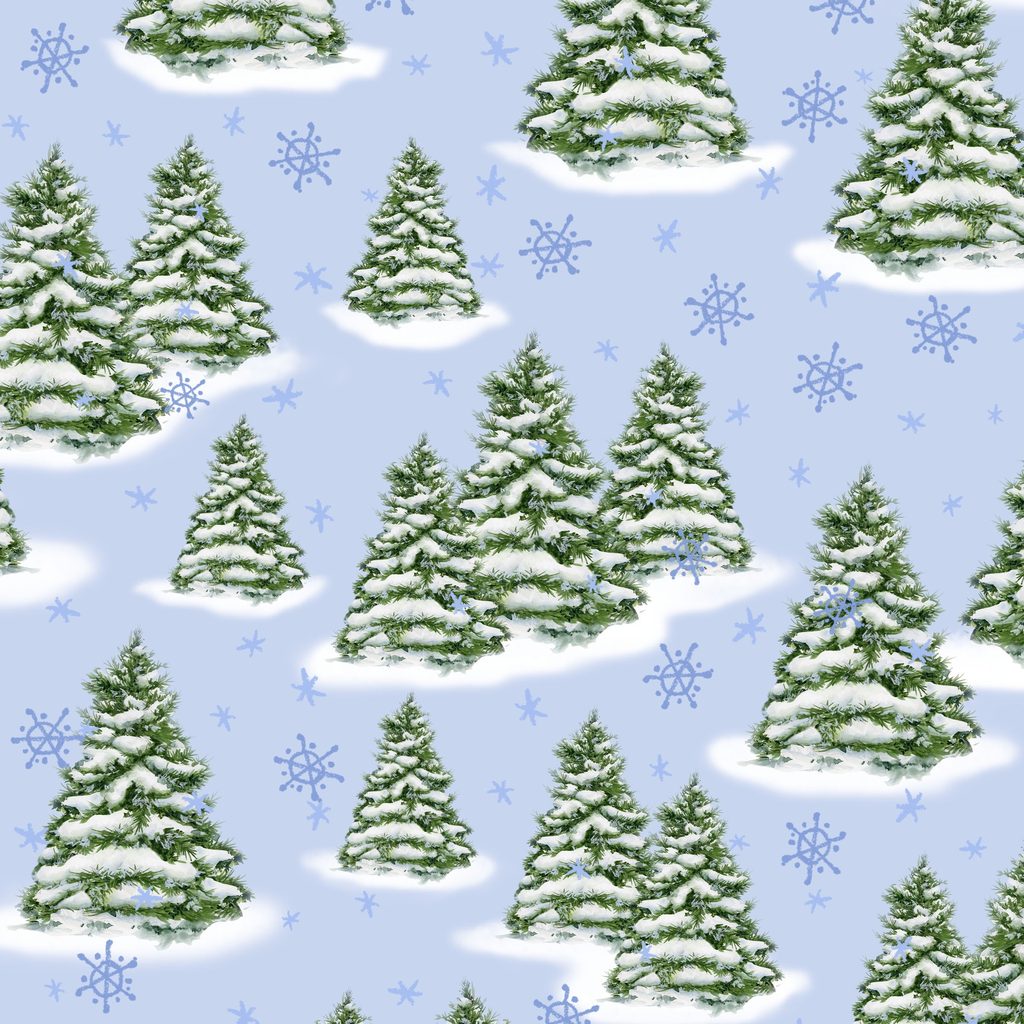 [W105-059-718] W105-059-718 / Trees - Lt Blue