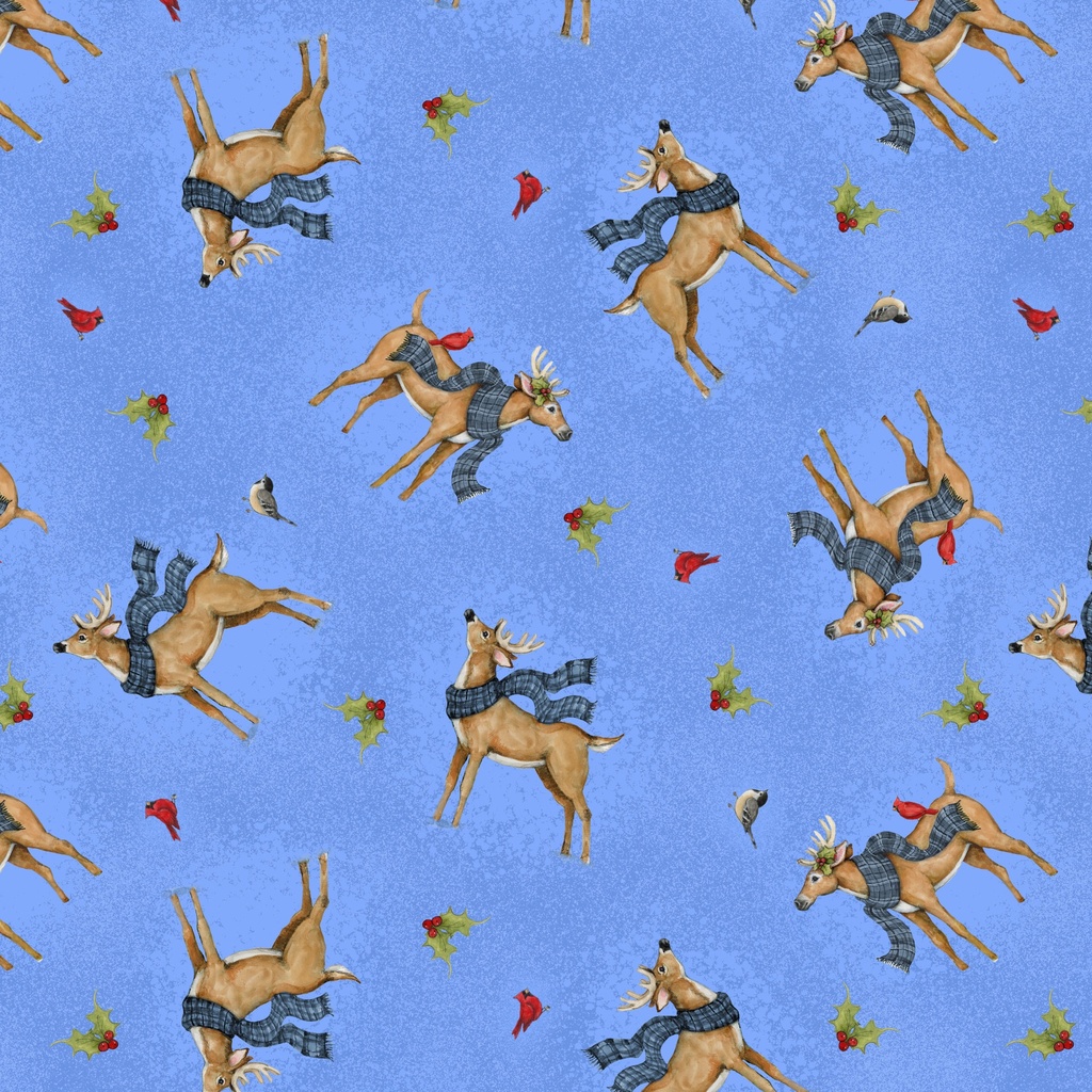 [W105-061-702] W105-061-702 / Deer - Blue