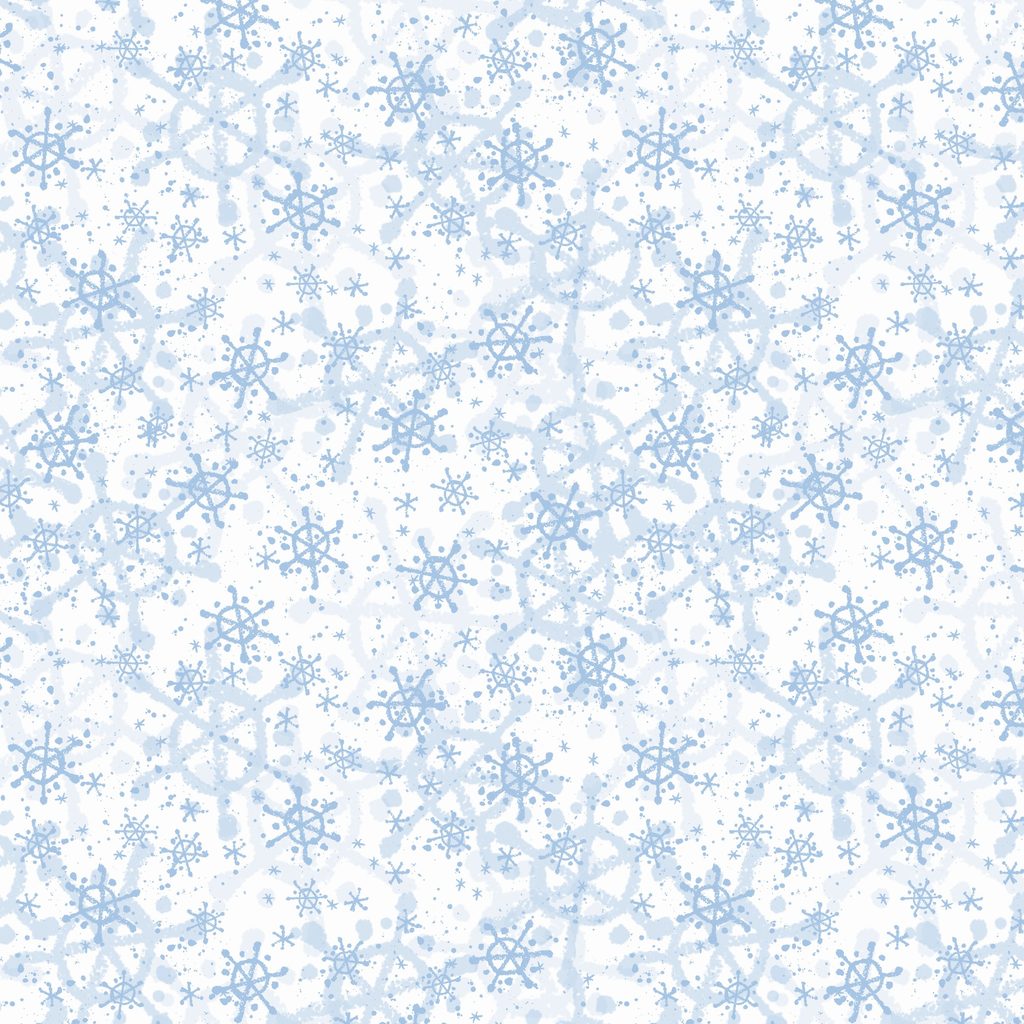 [W105-067-177] W105-067-177 / Snowflakes - White