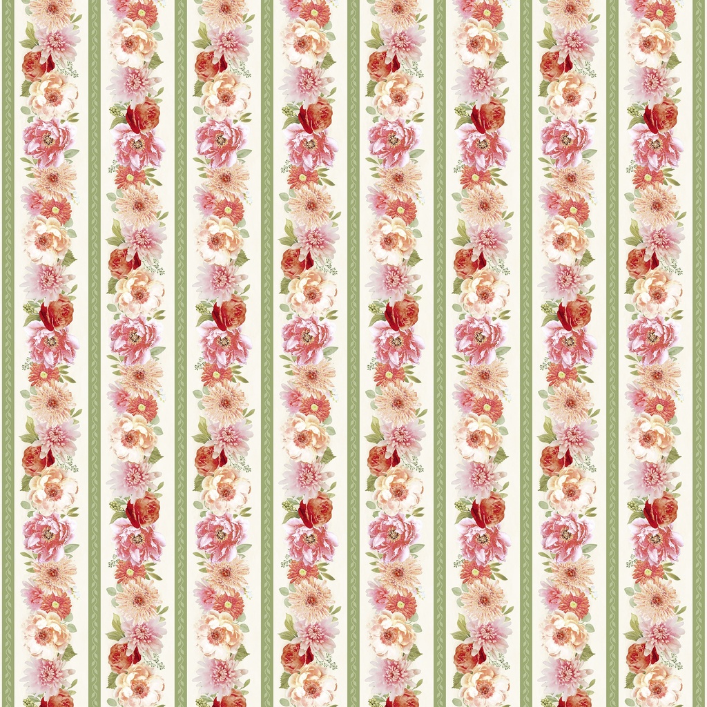 [W200-002-158] W200-002-158 / Bellini Border Stripe - Multi