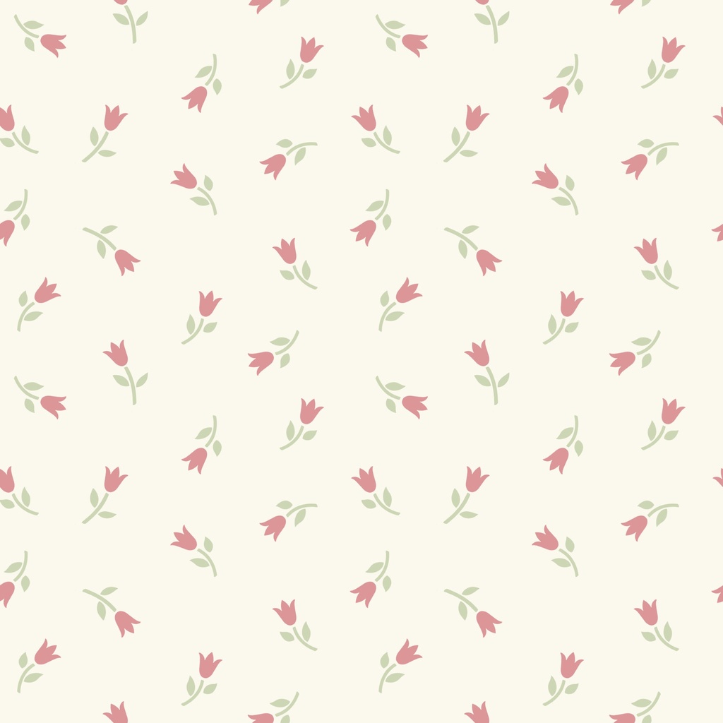 [W200-007-158] W200-007-158 / Ditsy Tulips - Cream