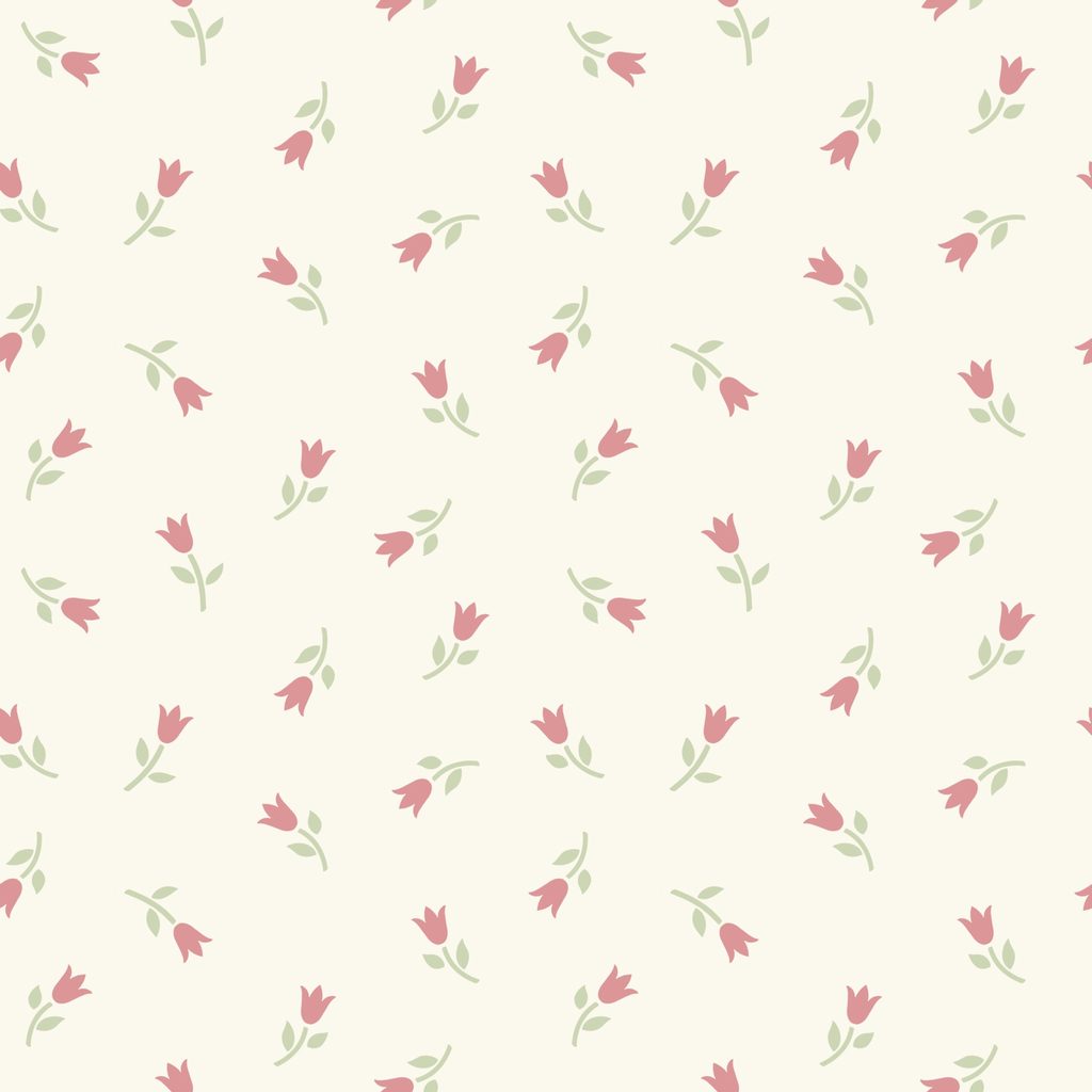 [W200-007-158] W200-007-158 / Ditsy Tulips - Cream