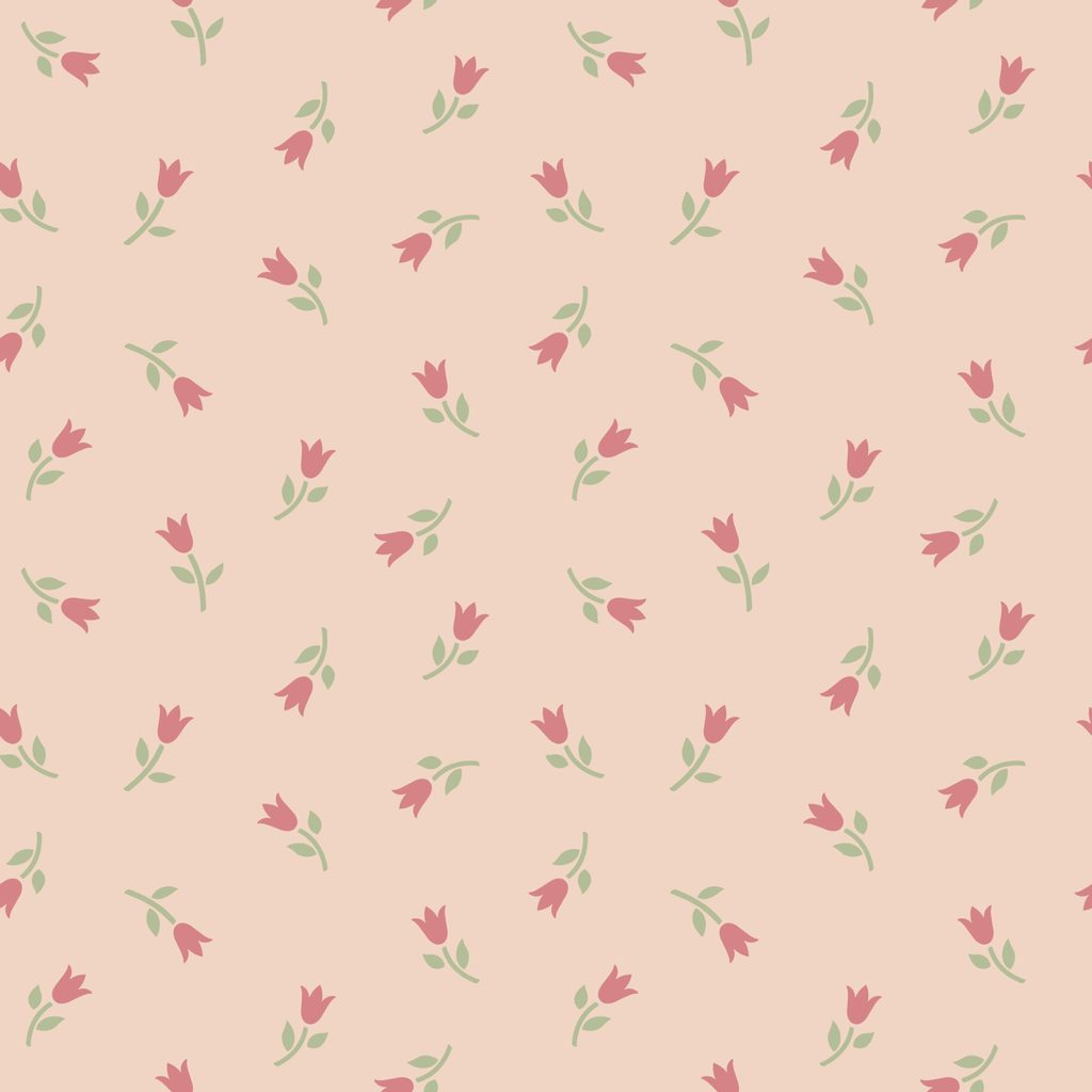 W200-007-458 / Ditsy Tulips - Pink