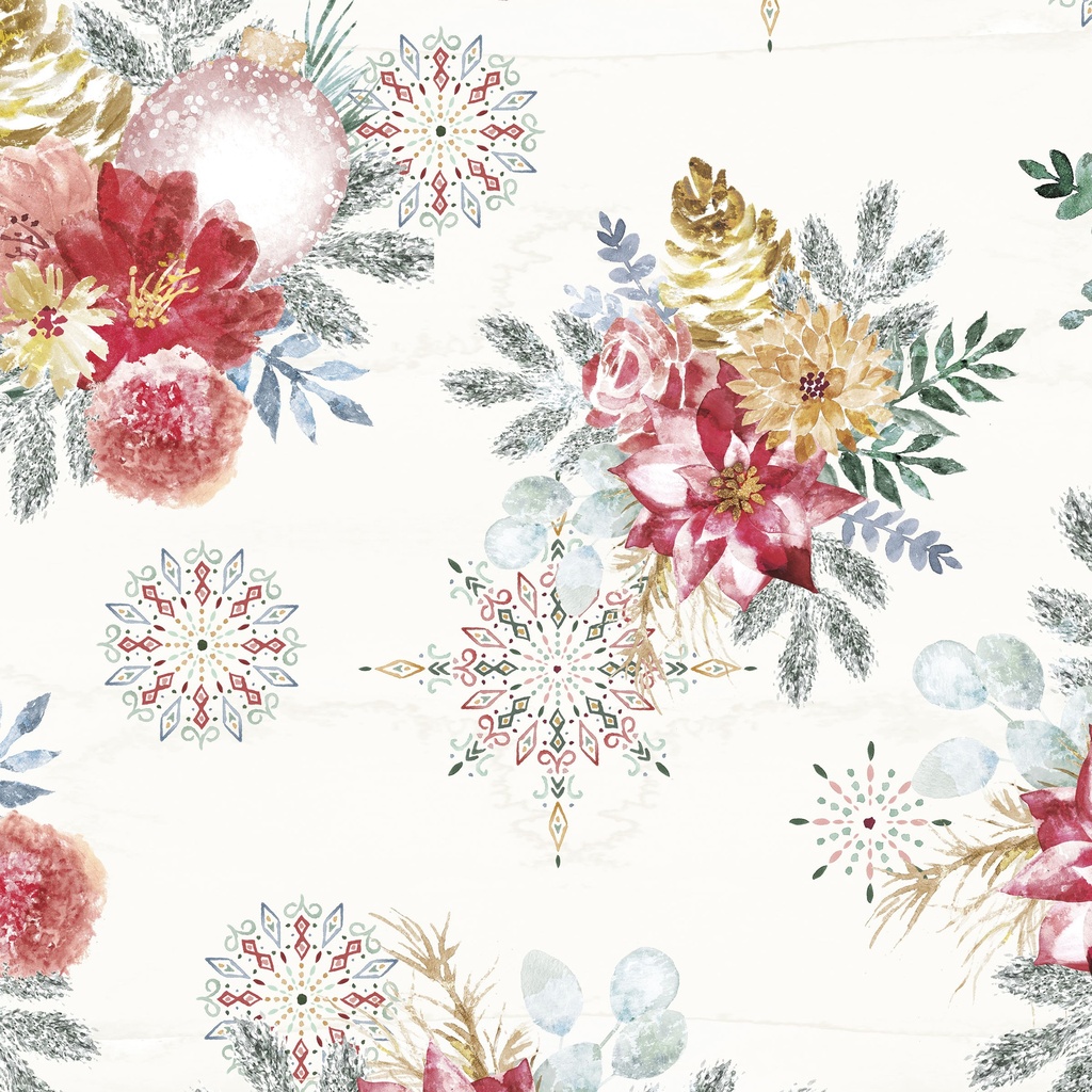 [T125-001-158] T125-001-158 / Bouquets - Cream