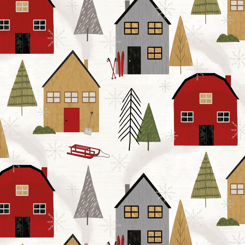 [T115-016-195] T115-016-195 / Houses - Snow