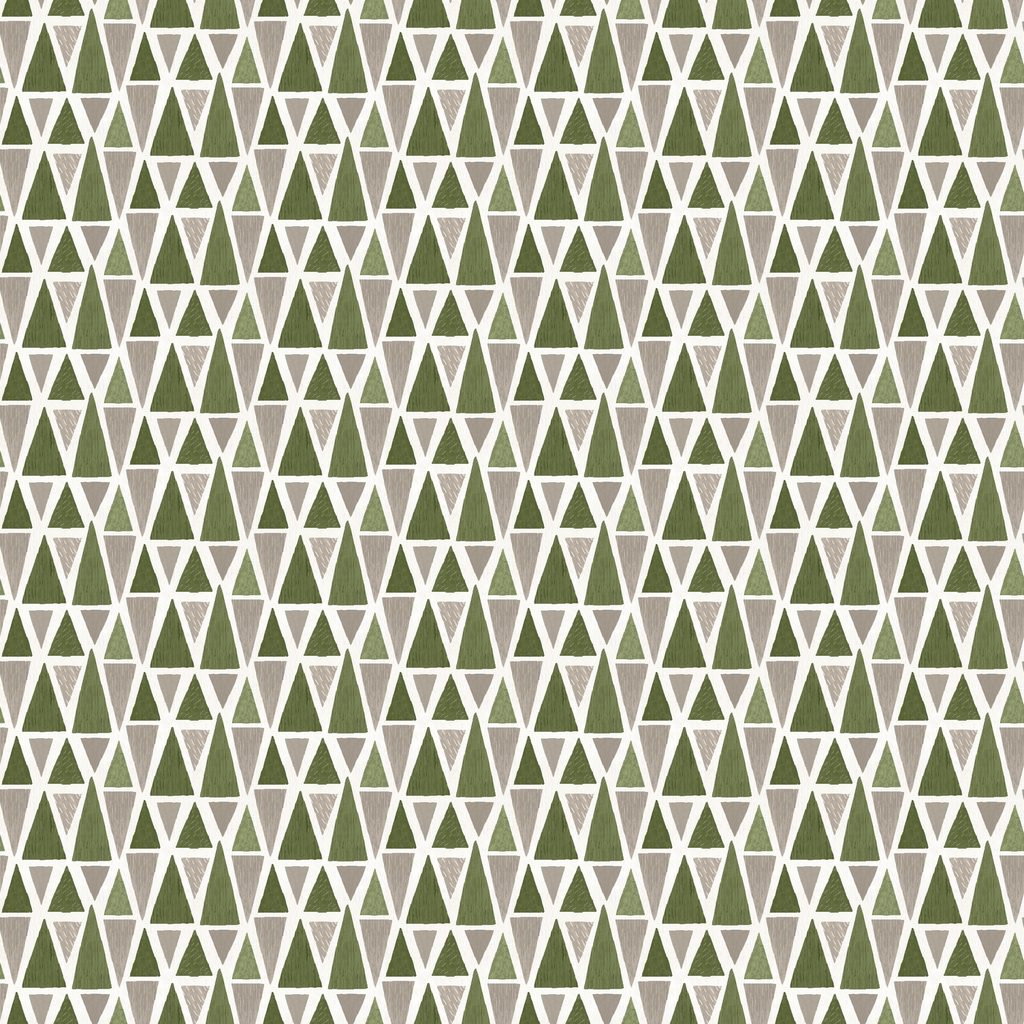 [T115-019-891] T115-019-891 / Triangle Trees - Green