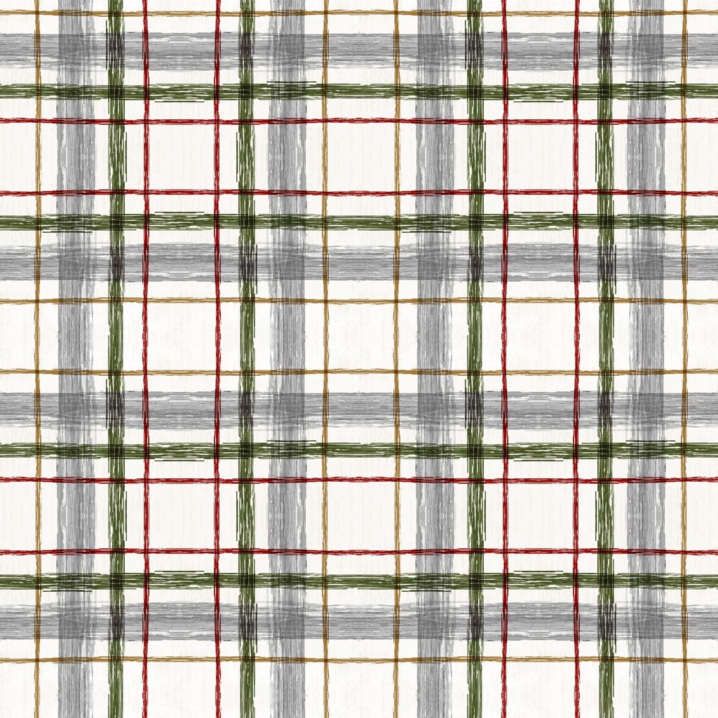 [T115-023-198] T115-023-198 / Plaid - Gray/Green