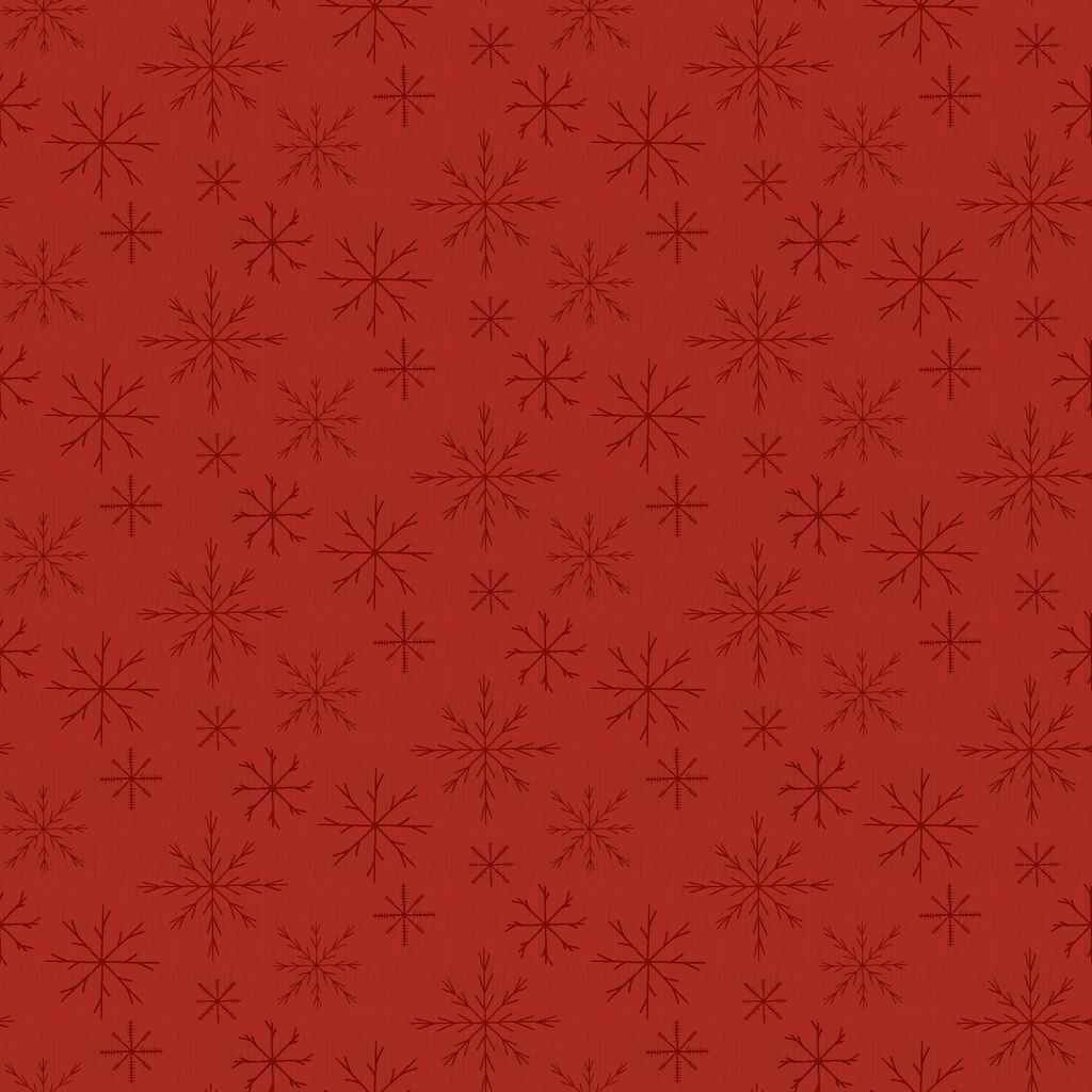 [T115-024-555] T115-024-555 / Snowflake - Red