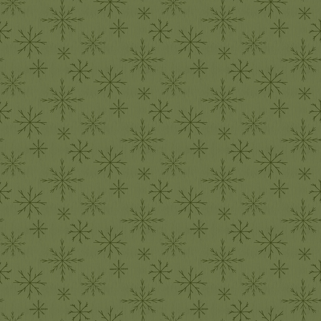 [T115-024-888] T115-024-888 / Snowflake - Green