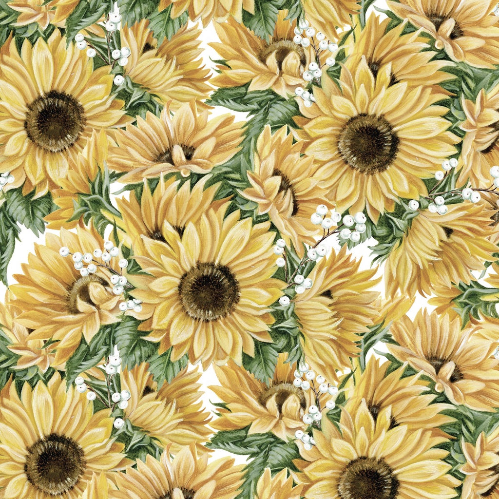 [W195-018-328] W195-018-328 / Packed Sunflowers - Multi