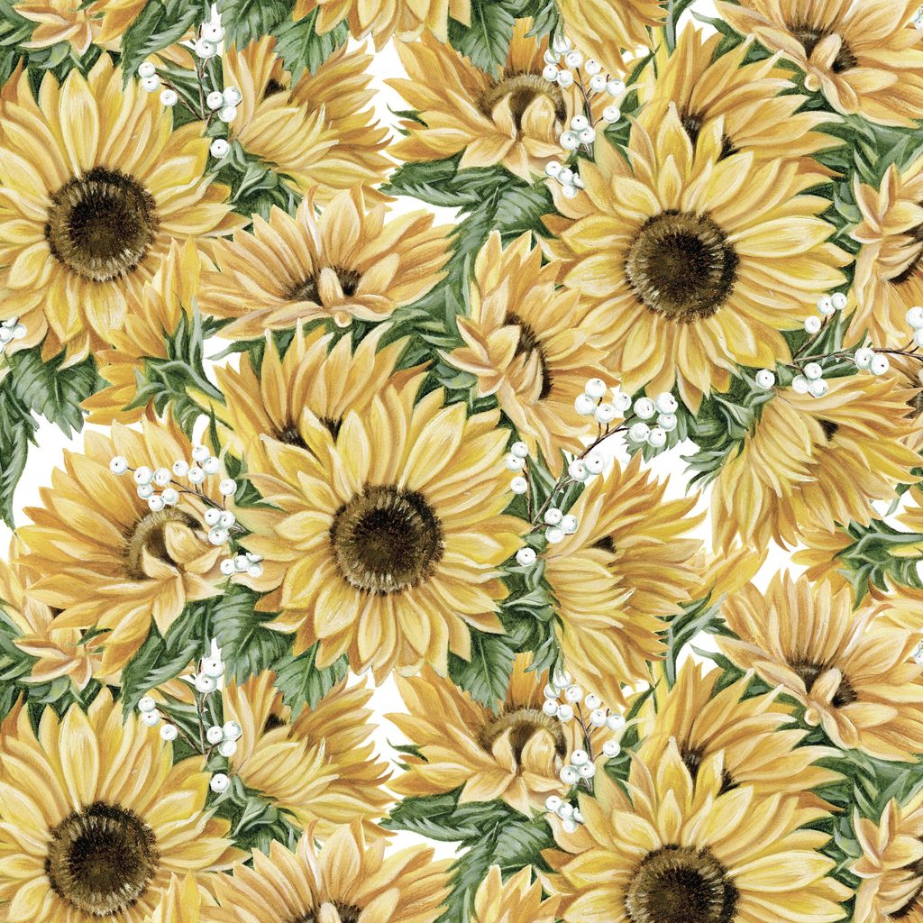 W195-018-328 / Packed Sunflowers - Multi