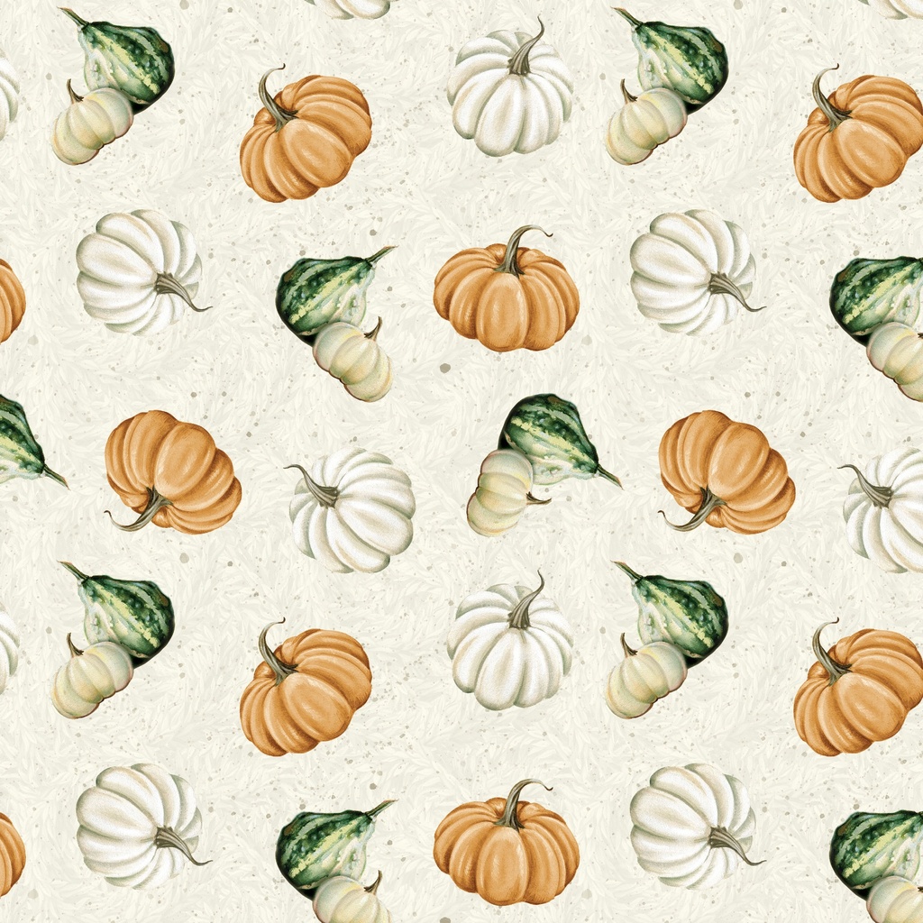[W195-021-148] W195-021-148 / Pumpkins - Cream