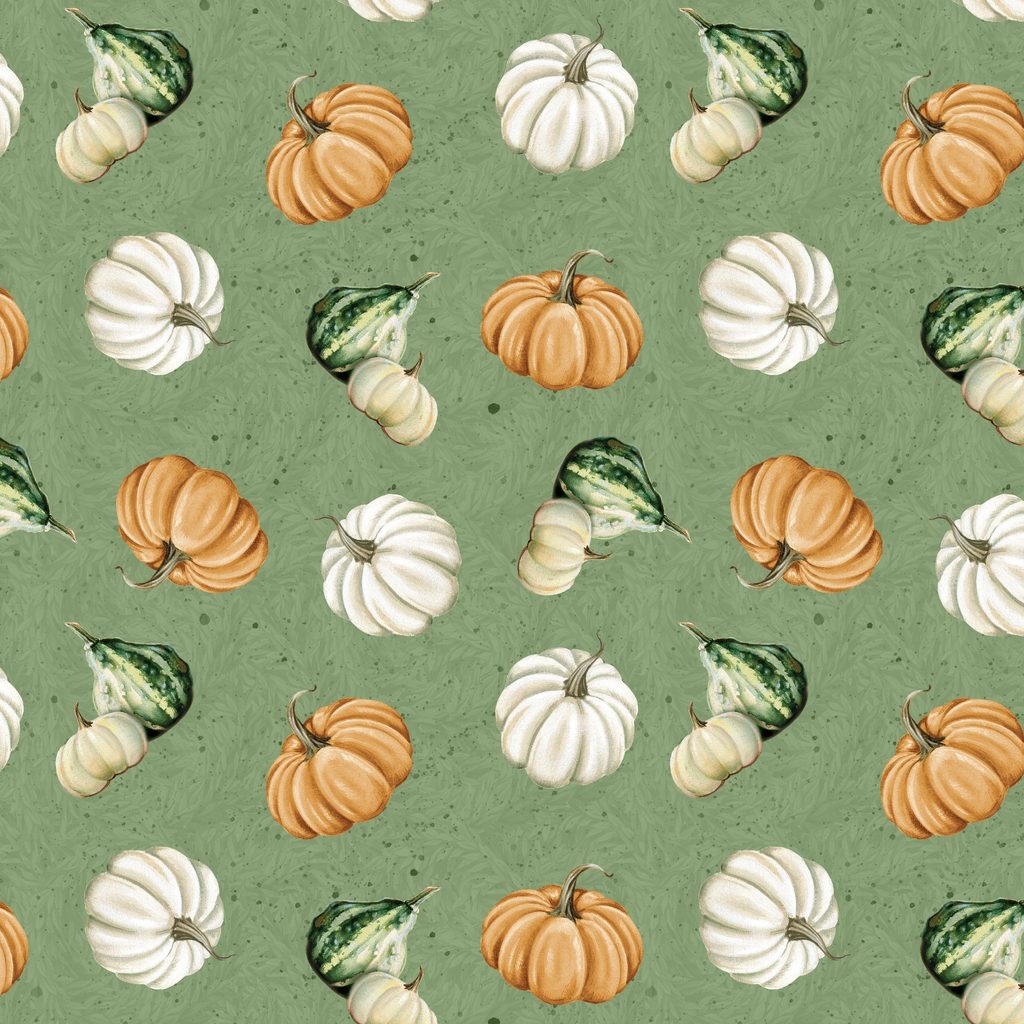 W195-021-841 / Pumpkins - Green