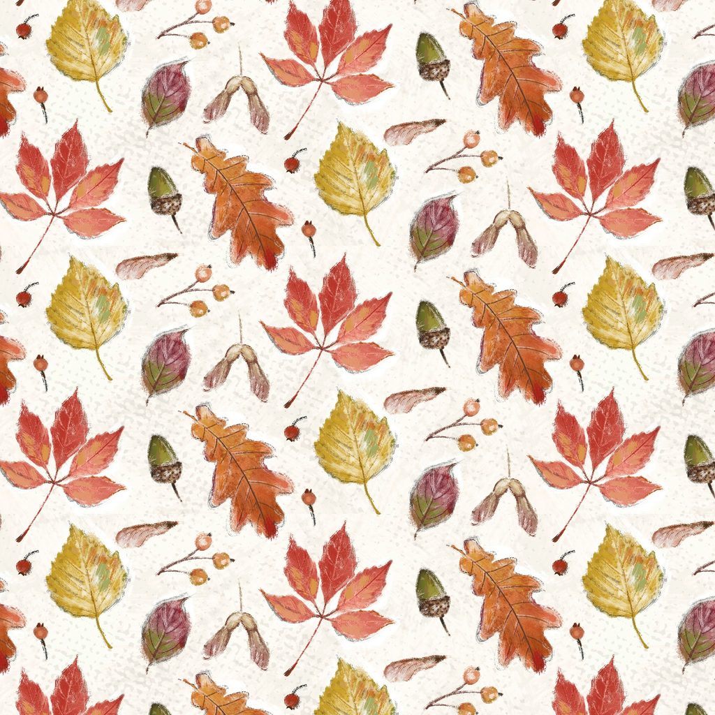 W115-042-153 / Leaves - Cream
