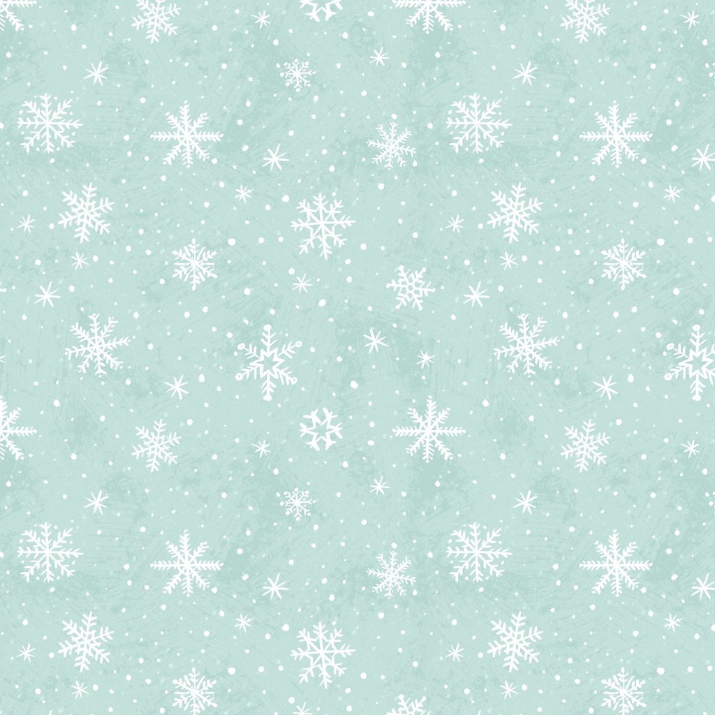 T140-007-711 / Snowflakes - Teal