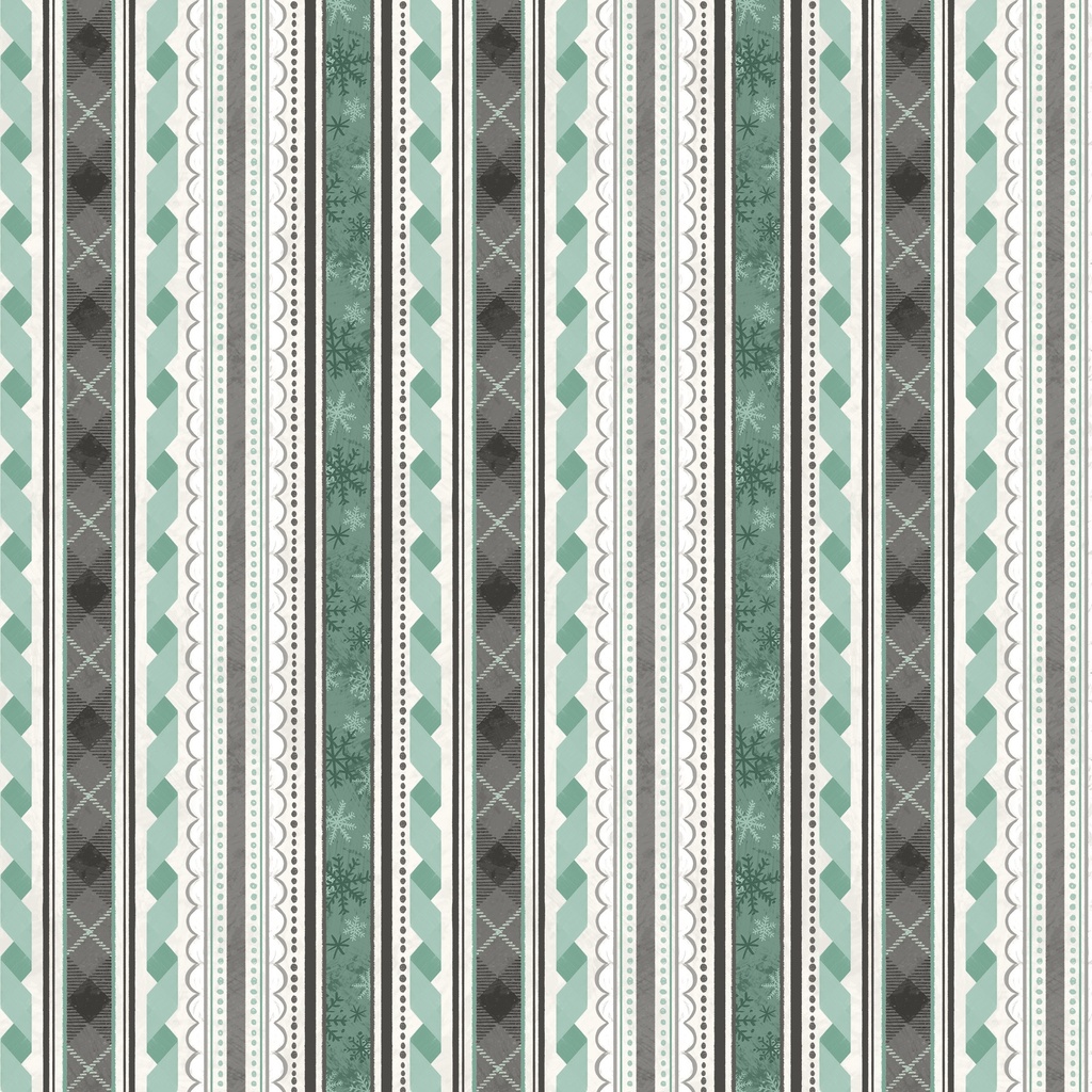 [T140-008-971] T140-008-971 / Ticking Stripe - Multi