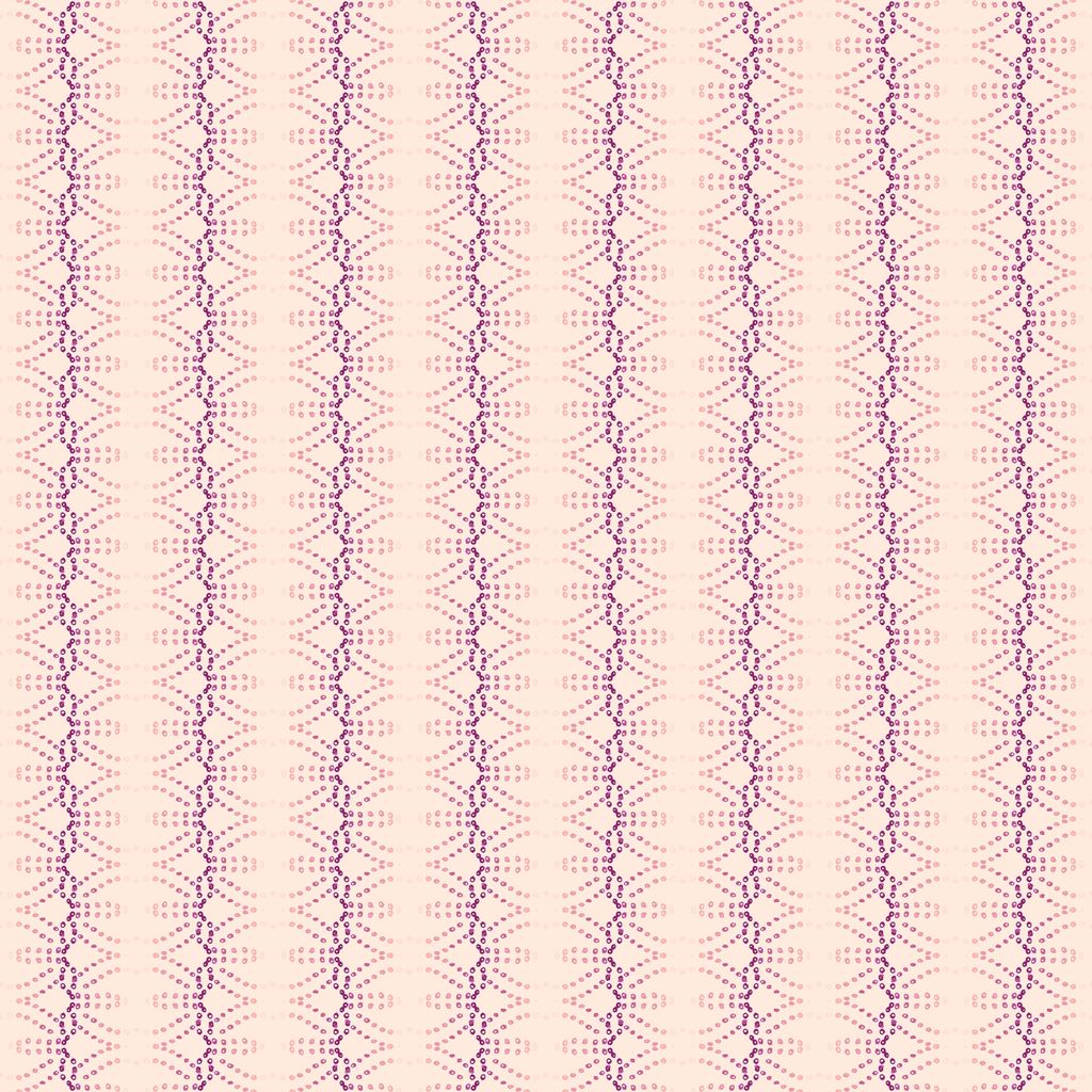 [T130-024-256] T130-024-256 / Dotted Ovals - Coral/Plum