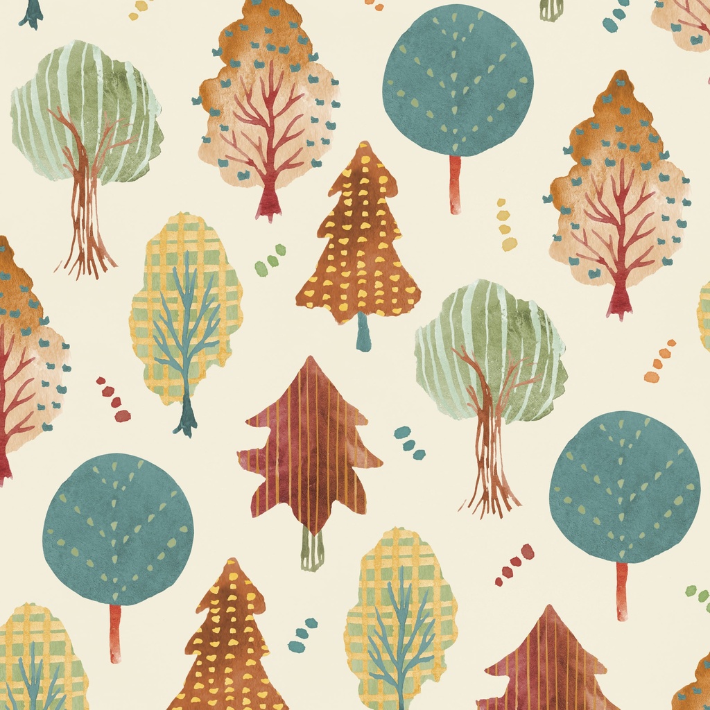 [T125-010-184] T125-010-184 / Trees - Cream