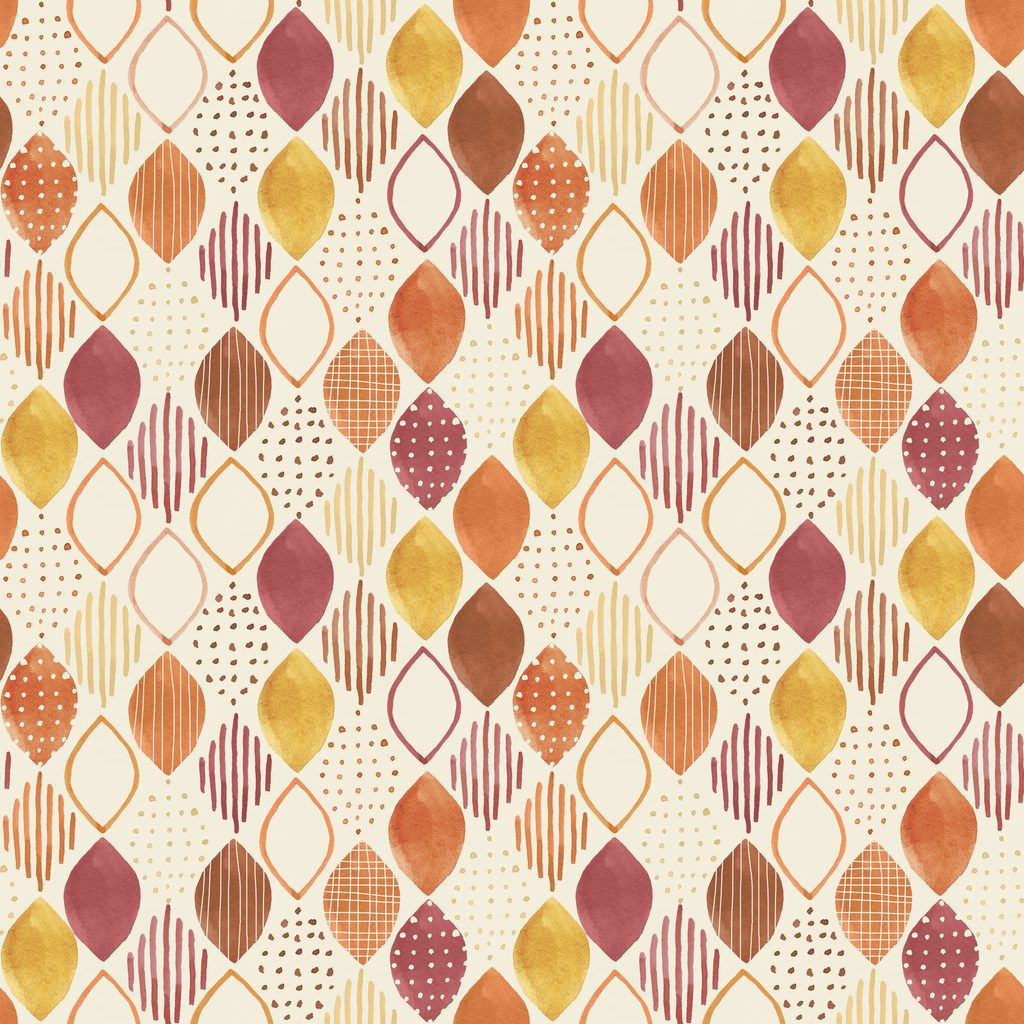[T125-015-154] T125-015-154 / Leaf Foulards - Cream